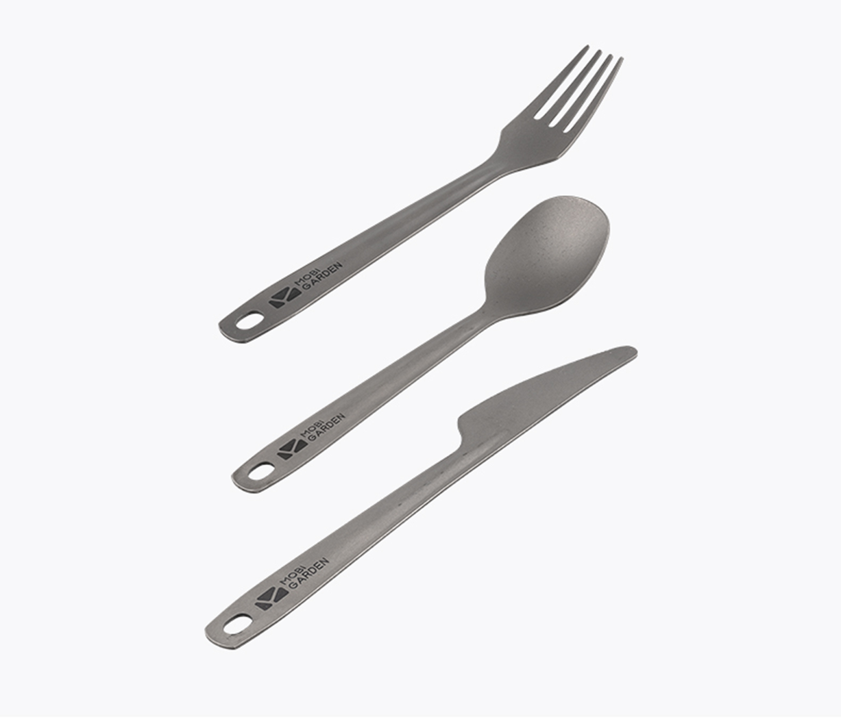 Mobi Garden Titanium Cutlery 3-in-1 set