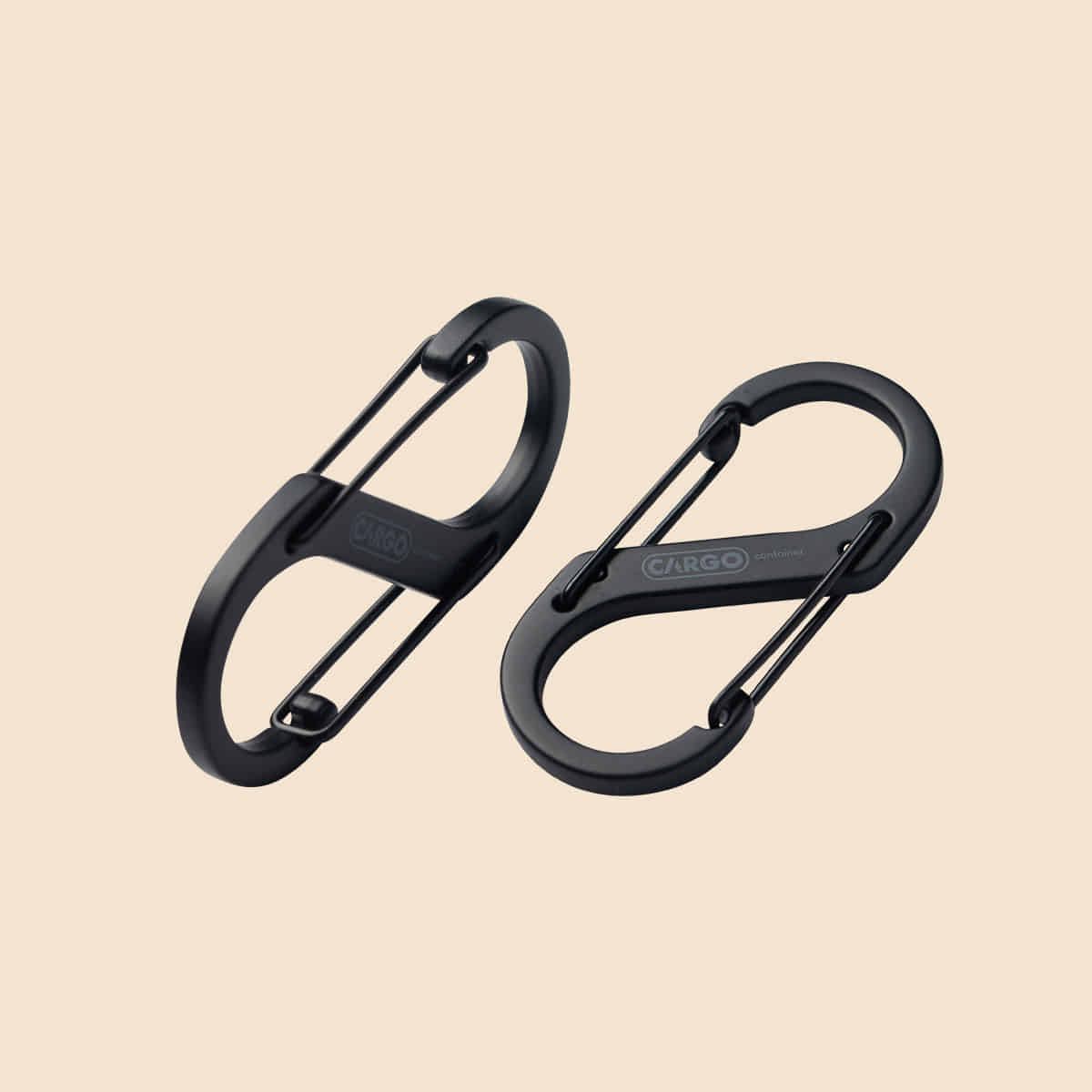 Cargo Container Hard Karabiner M - Black