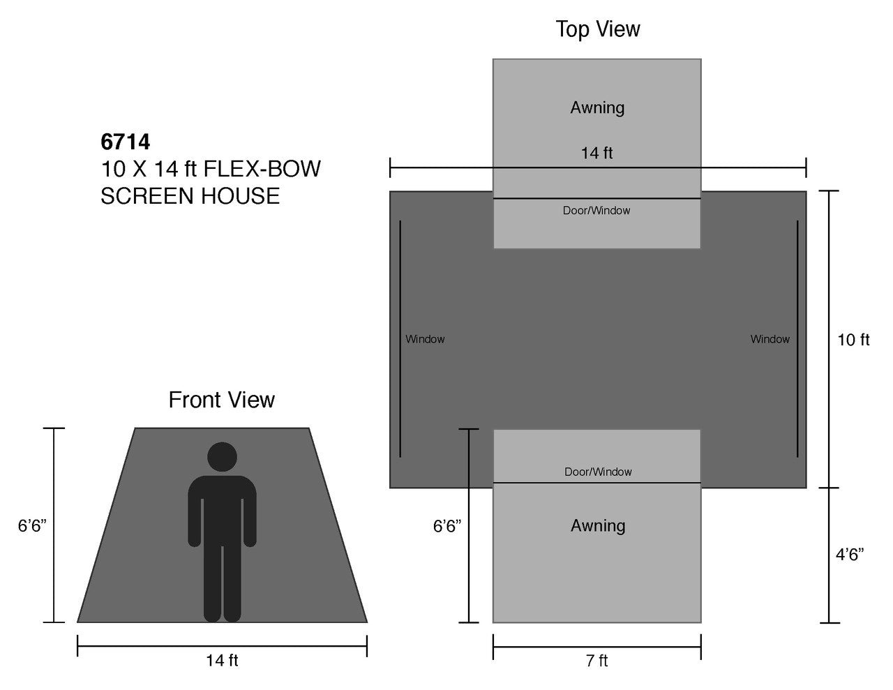 Kodiak Canvas 10 x 14 ft. Canvas Screen House