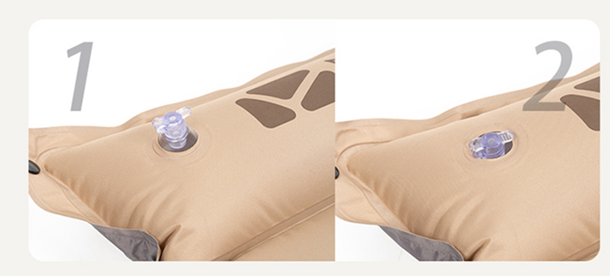 Mobi Garden Aquarius Automatic Inflatable 6cm Single Cushion - Khaki