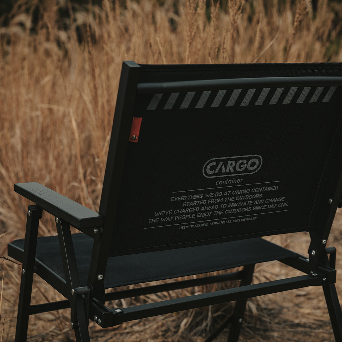 Cargo Container Cosy Folding Chair - Black