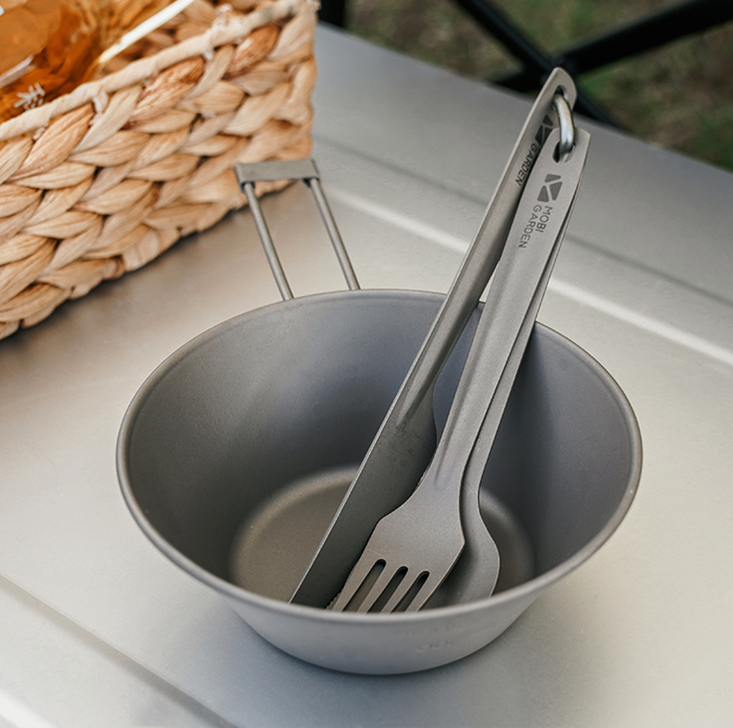 Mobi Garden Titanium Cutlery 3-in-1 set