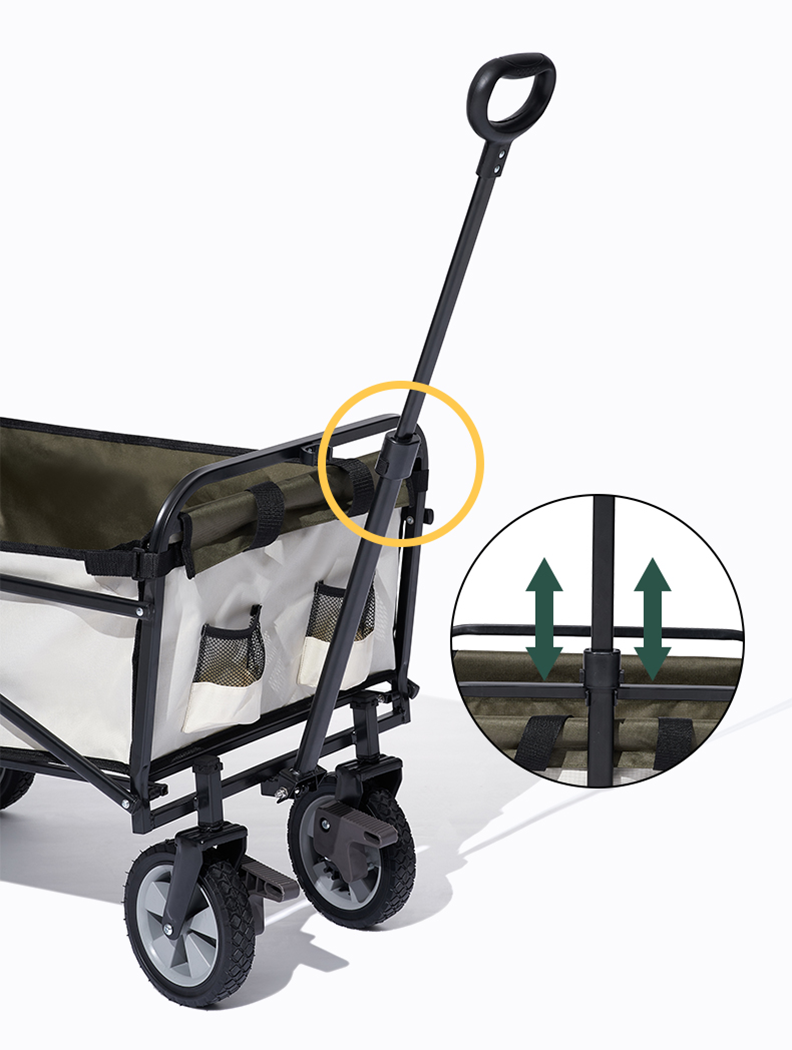 Mobi Garden Xing Ji Folding Cart with brake - Khaki