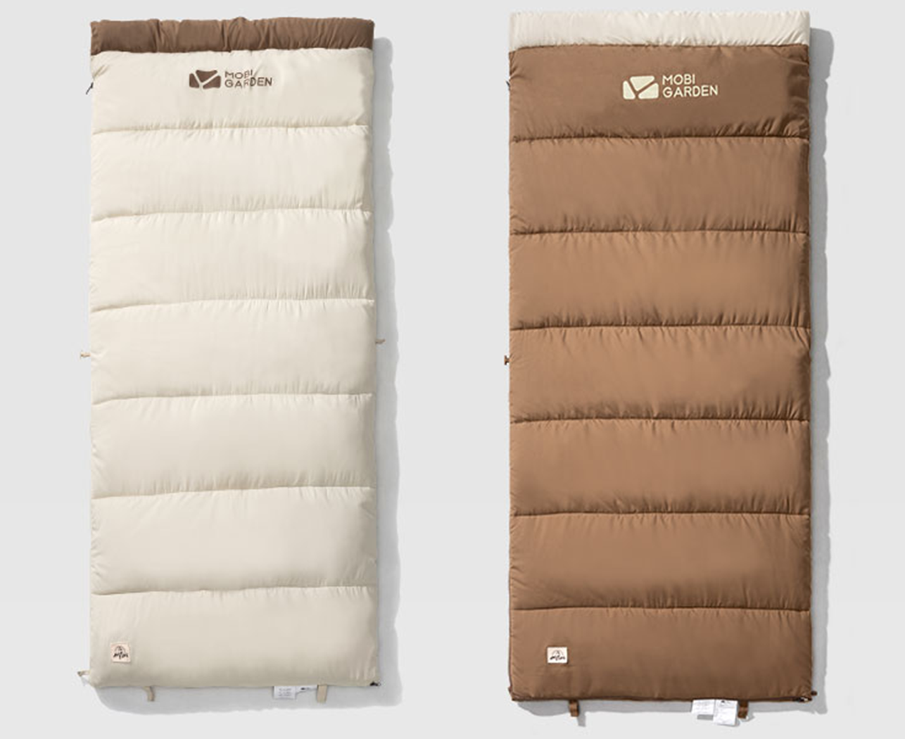 Mobi Garden Crescent Sleeping Bag 1.4 Single - Brown