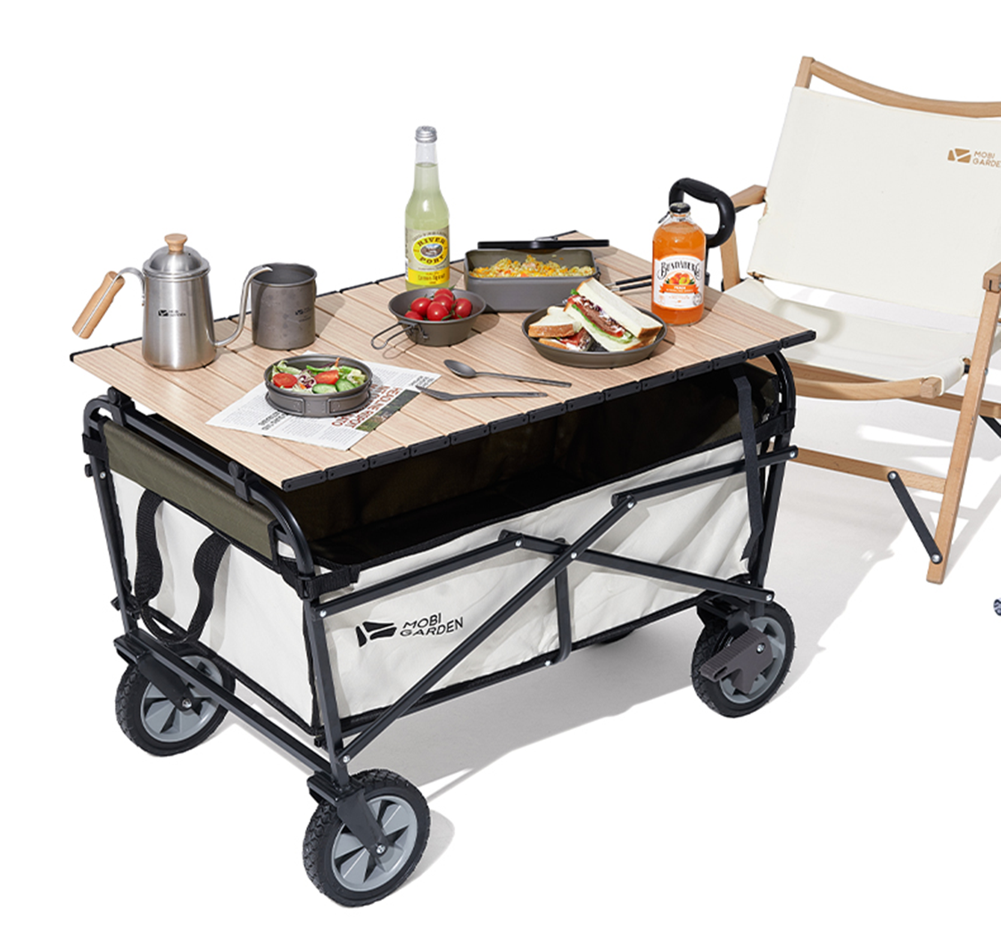 Mobi Garden Xing Ji Wagon Table - Wood