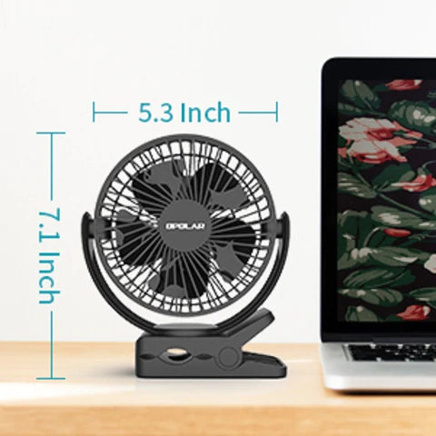 OPOLAR Clip On Fan | 5000mAh 5 inches