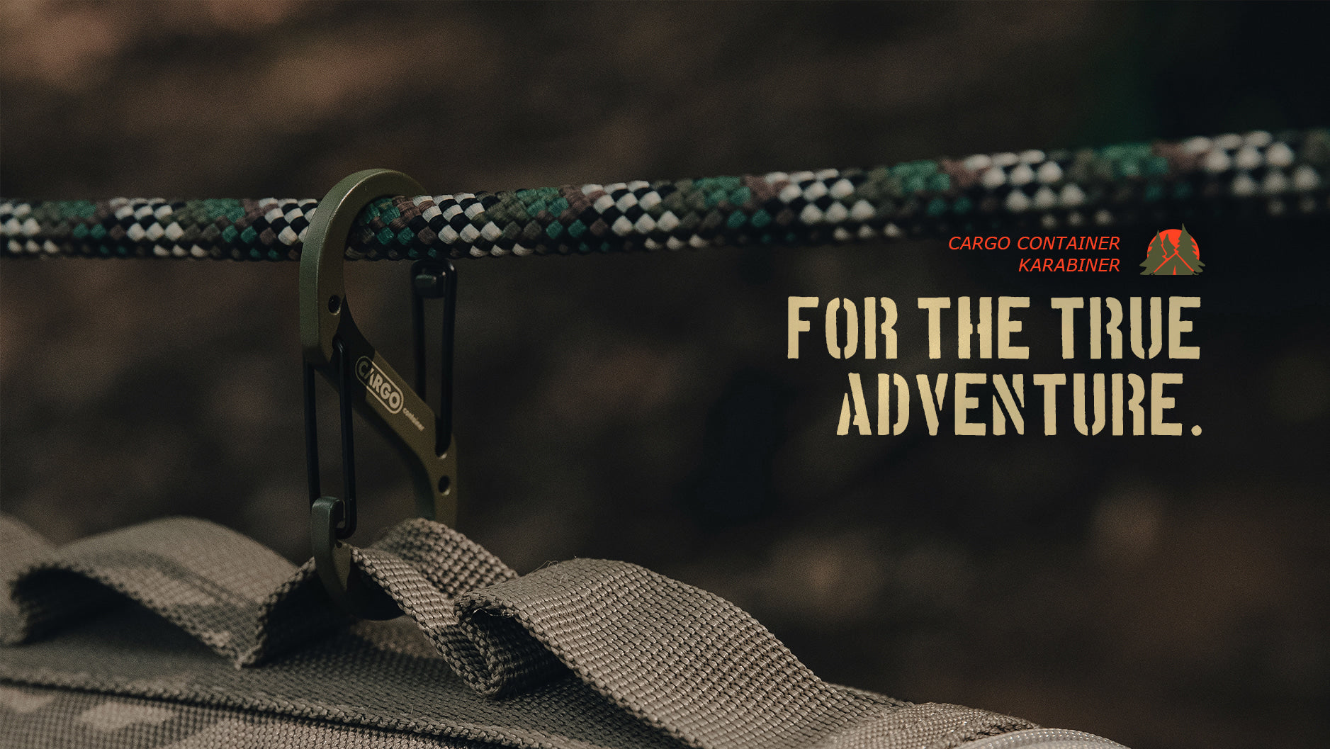 Cargo Container Hard Karabiner L - Khaki