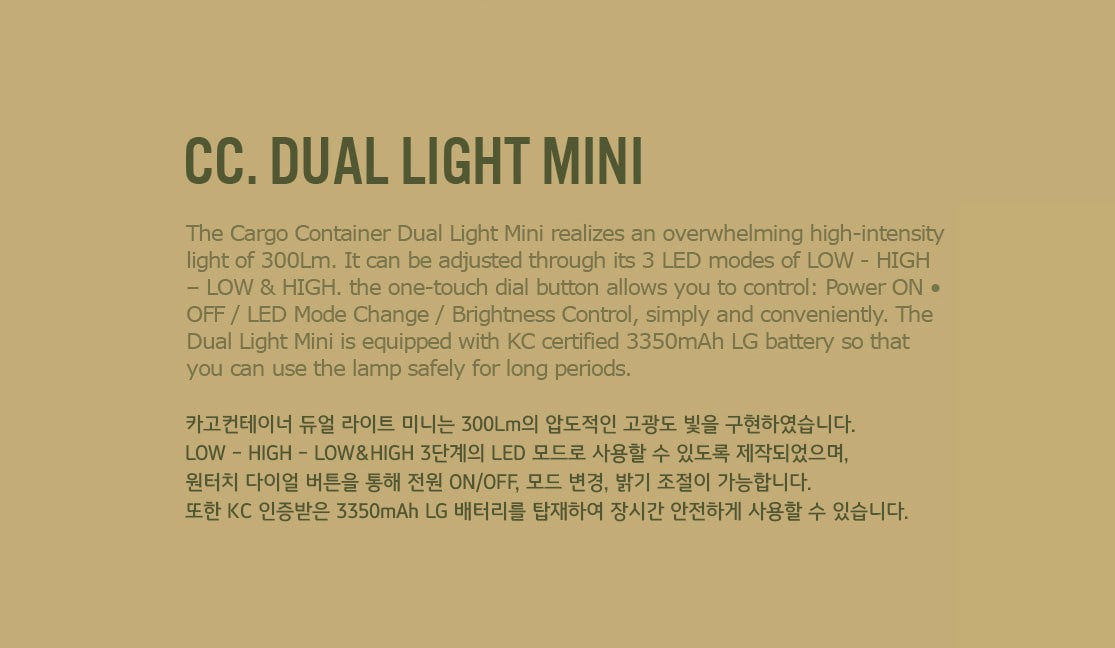 Cargo Container Dual Light Mini - Black