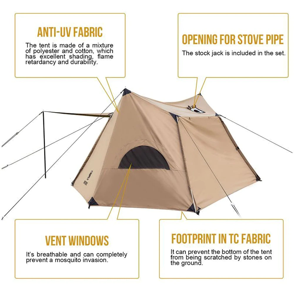 OneTigris Solo Homestead Camping 1-2 person Tent (TC Version)