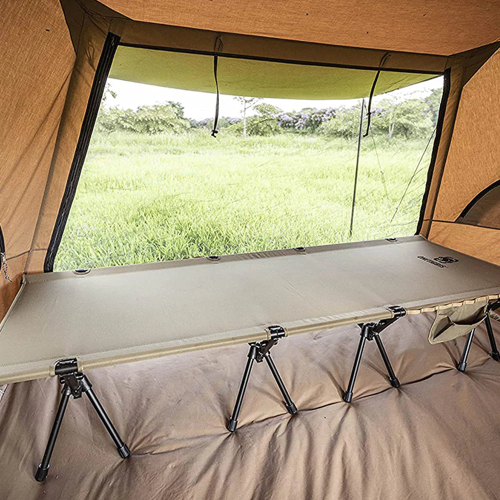 OneTigris Outdoor Foldable Camp Bed - Coyote Brown