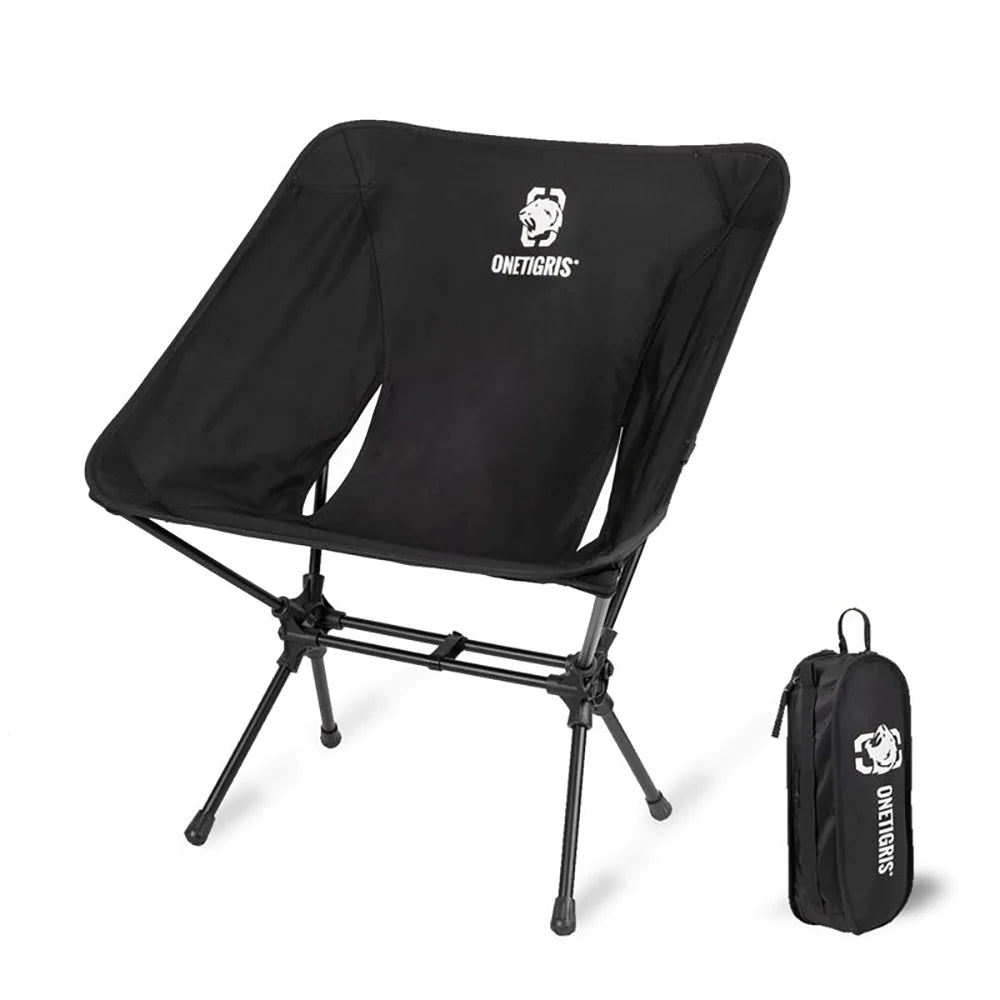 OneTigris Portable Camping Chair - Black