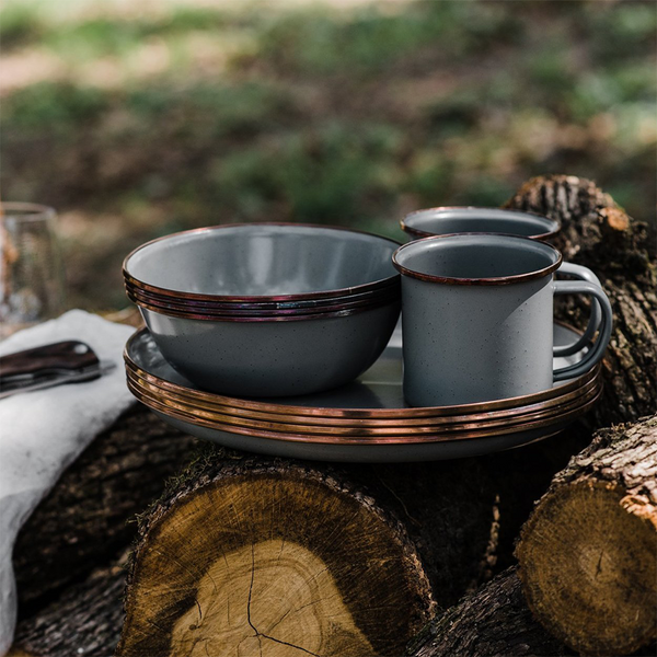 Barebones Enamel Bowl - Set of 2