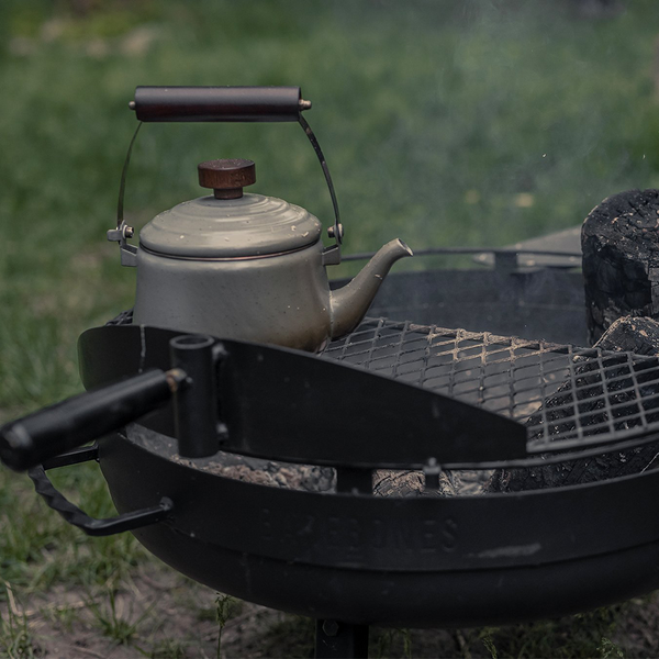 Barebones Enamel Teapot - Charcoal