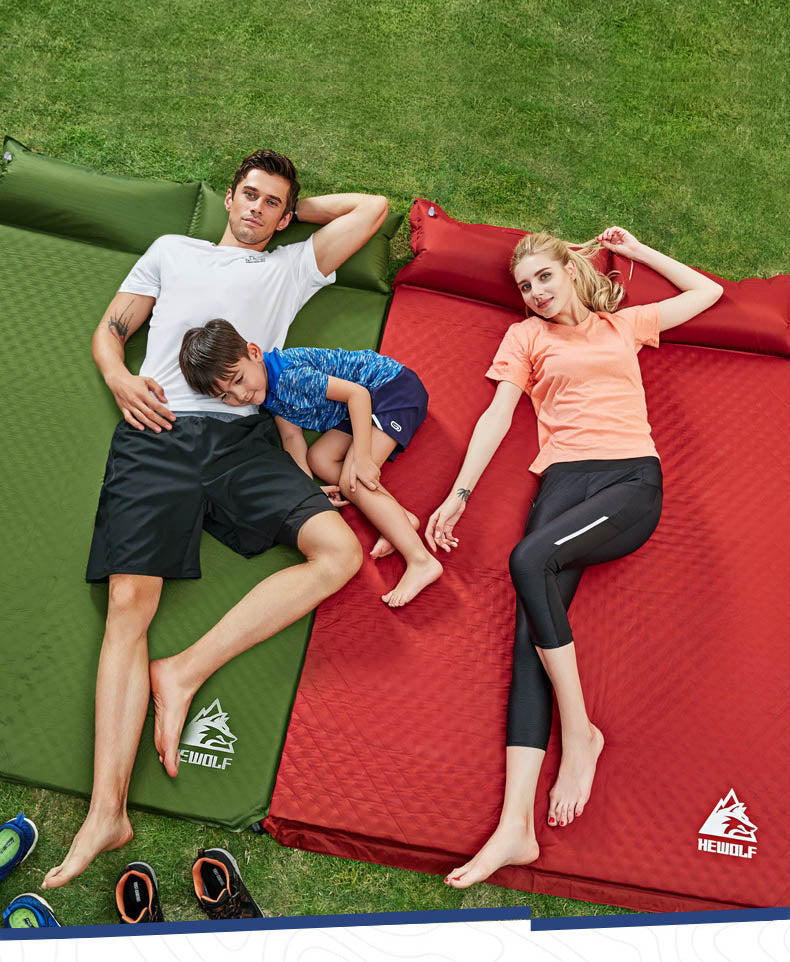 Hewolf Inflatable Mat Green - Double