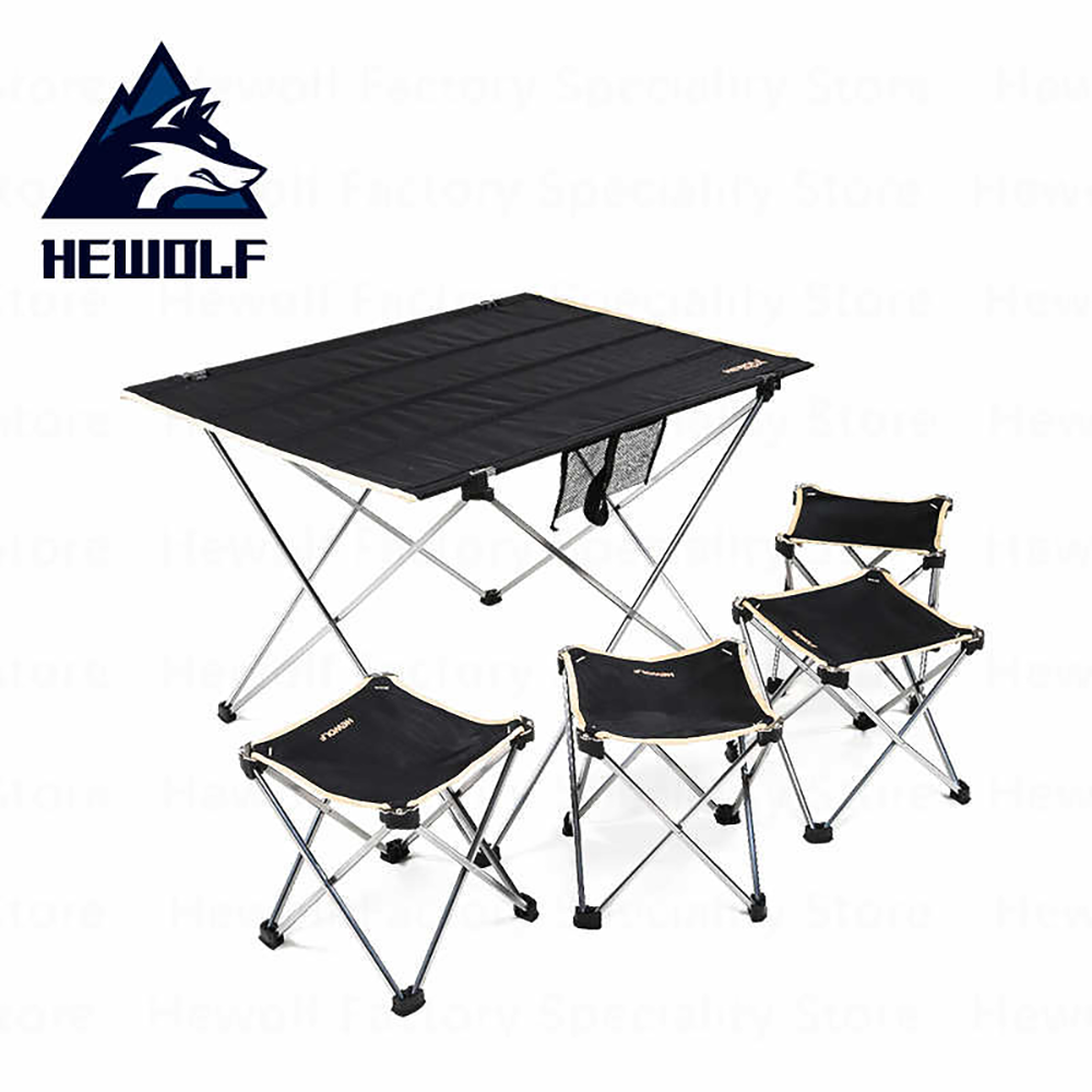 Hewolf Ultralight Foldable Table Black