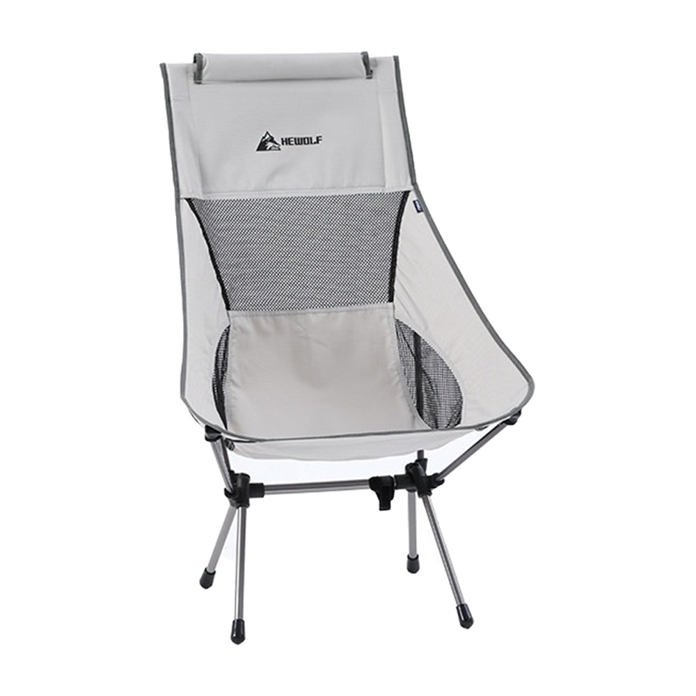 Hewolf Space Medium Aluminum Alloy Foldable Chair - Grey