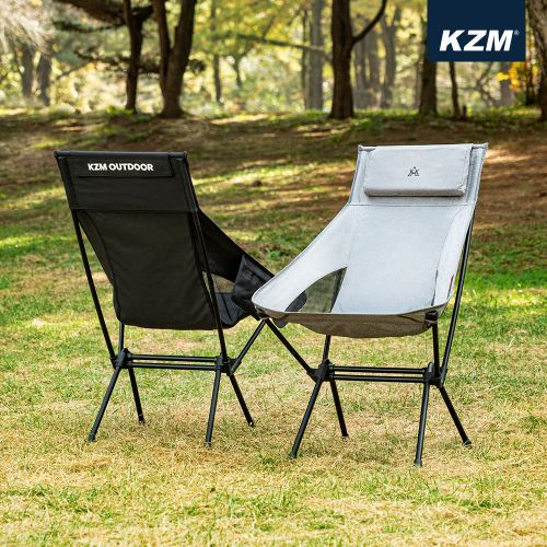 KZM Schwyz high Lightweight chair - Black