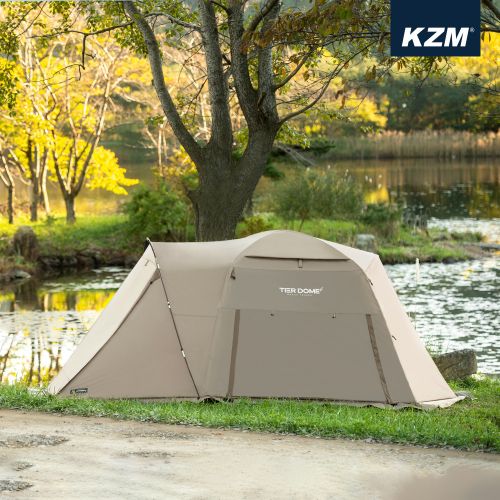 KZM Tier Dome GT Cream 3-4 person tent