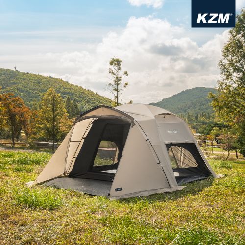 KZM Tier Dome GT Cream 3-4 person tent