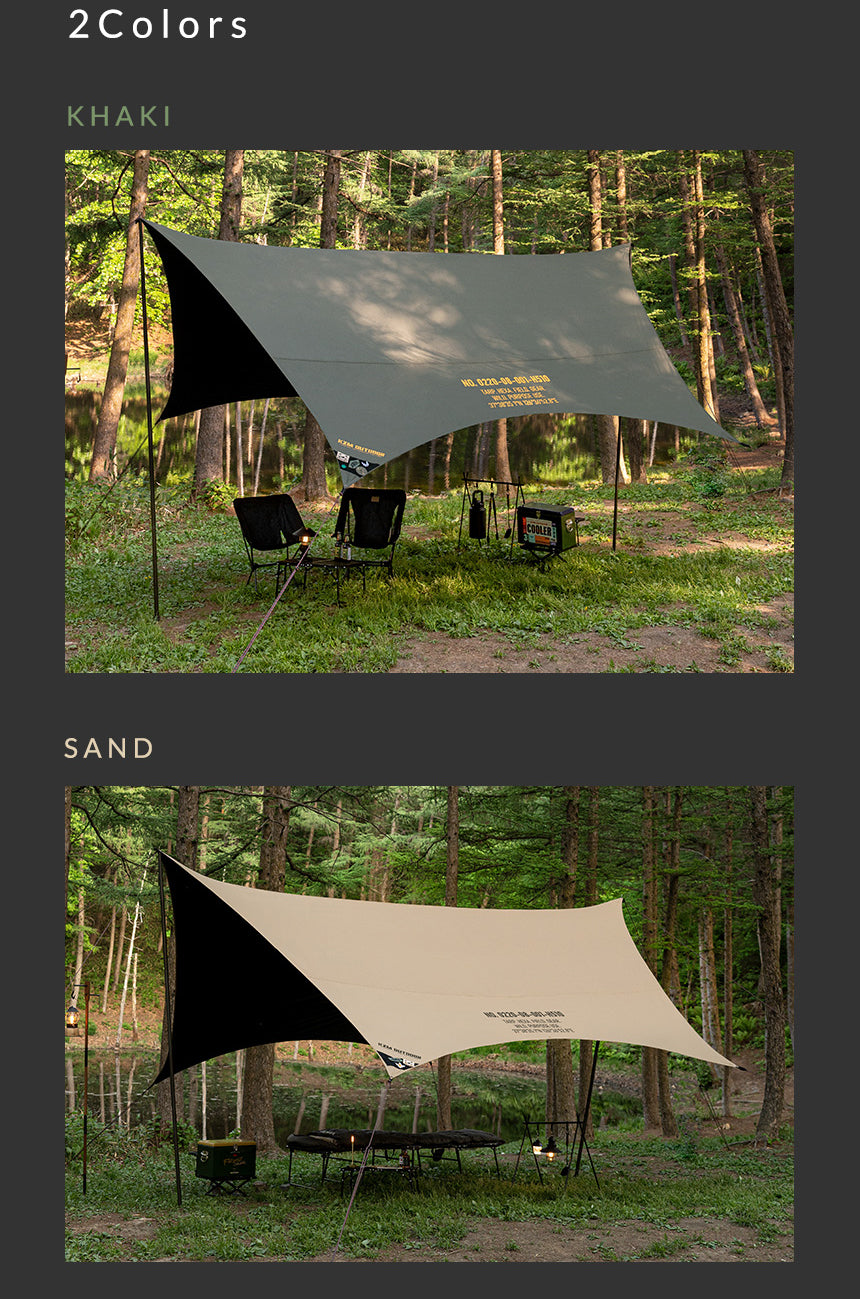 KZM Wild Field Hexa Tarp - Sand