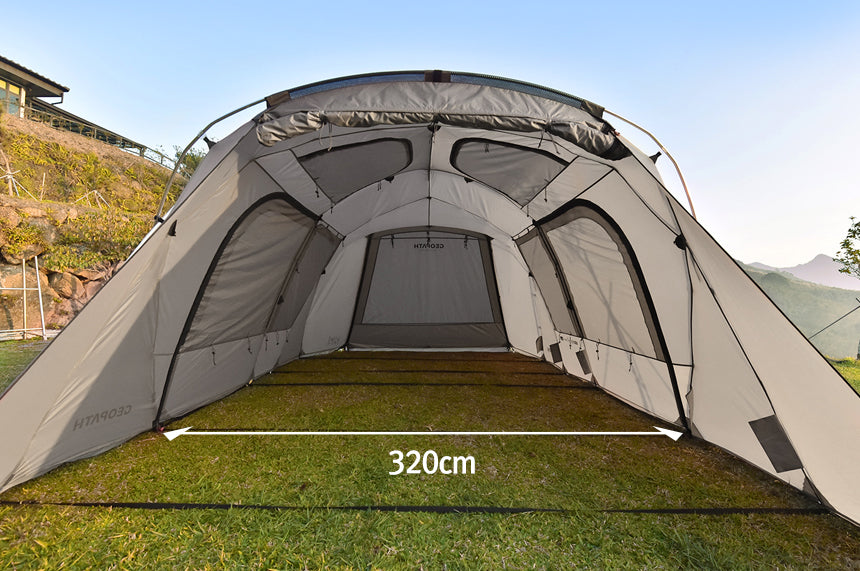 KZM Geopath 4-5 Person Tent - Gray