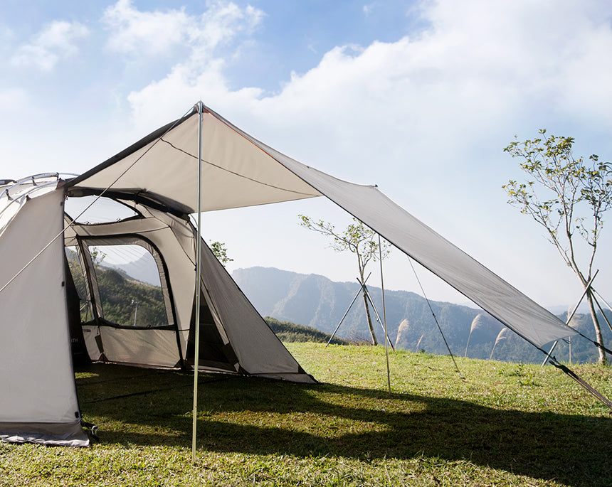 KZM Geopath 4-5 Person Tent - Gray