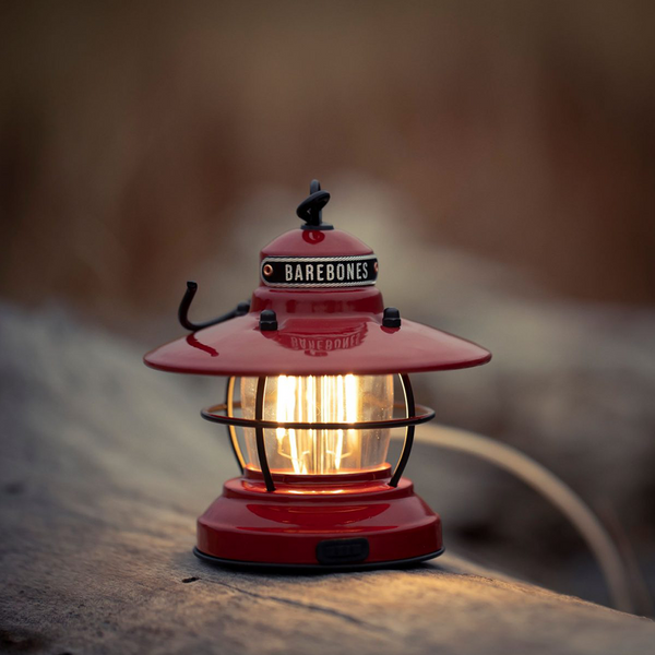 Barebones Edison Mini Lantern - Red (In the Outdoors)