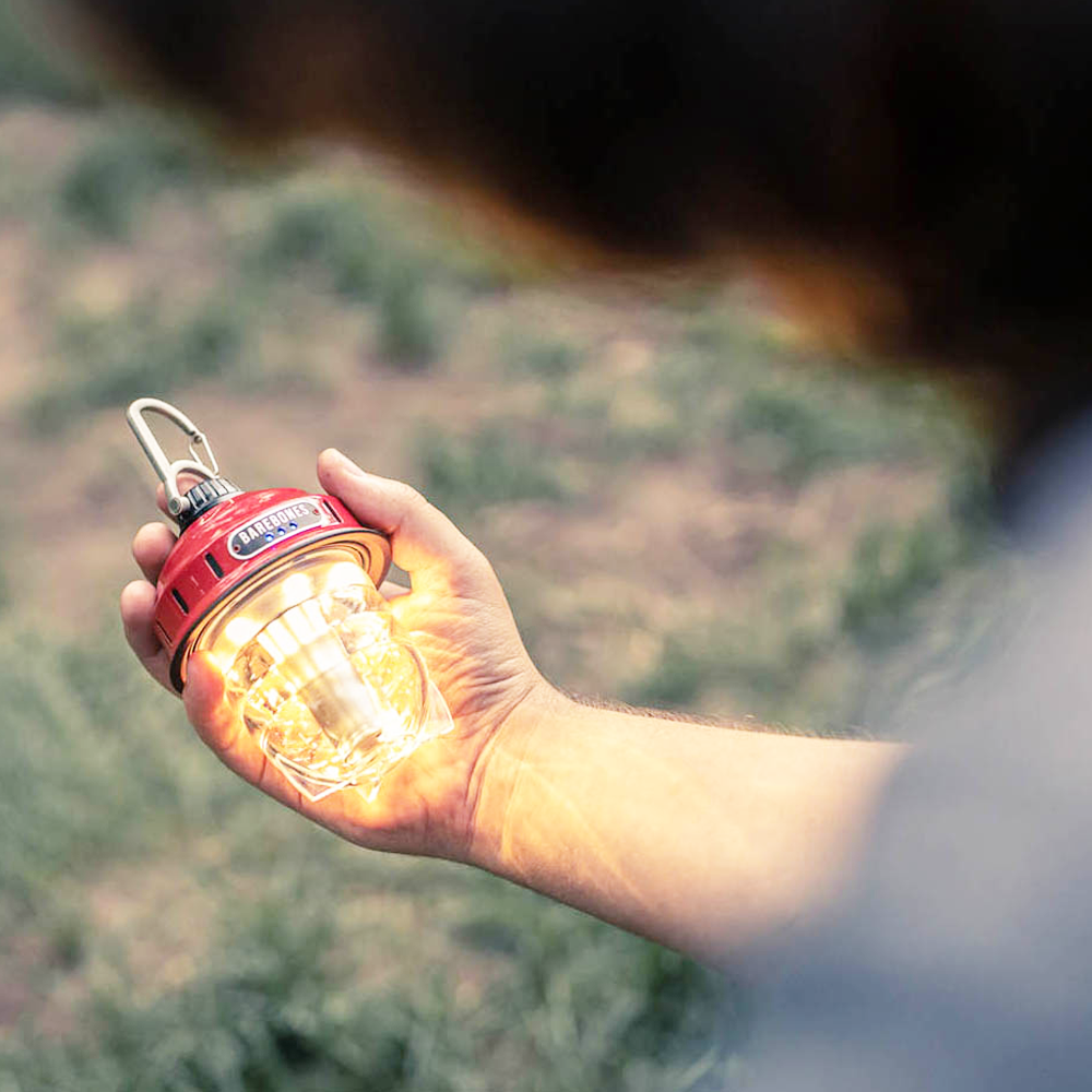 Barebones Beacon Kraft Packaging - Red (one hand)