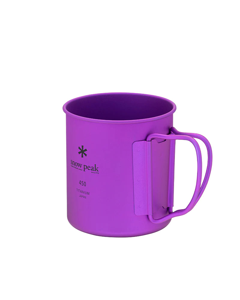 Snow Peak Ti-Single 450 Anodized Cup - Purple