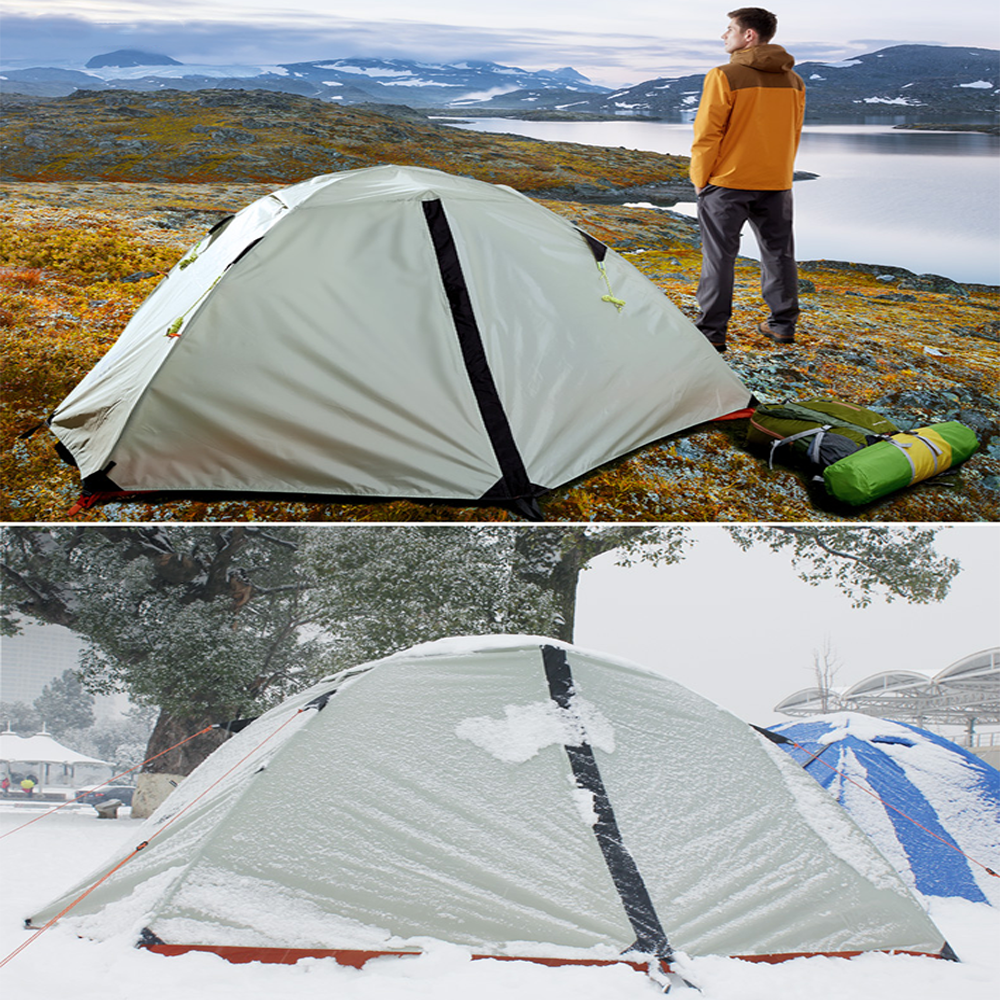 Hewolf 2 Person Double Layer Aluminum Pole Tent