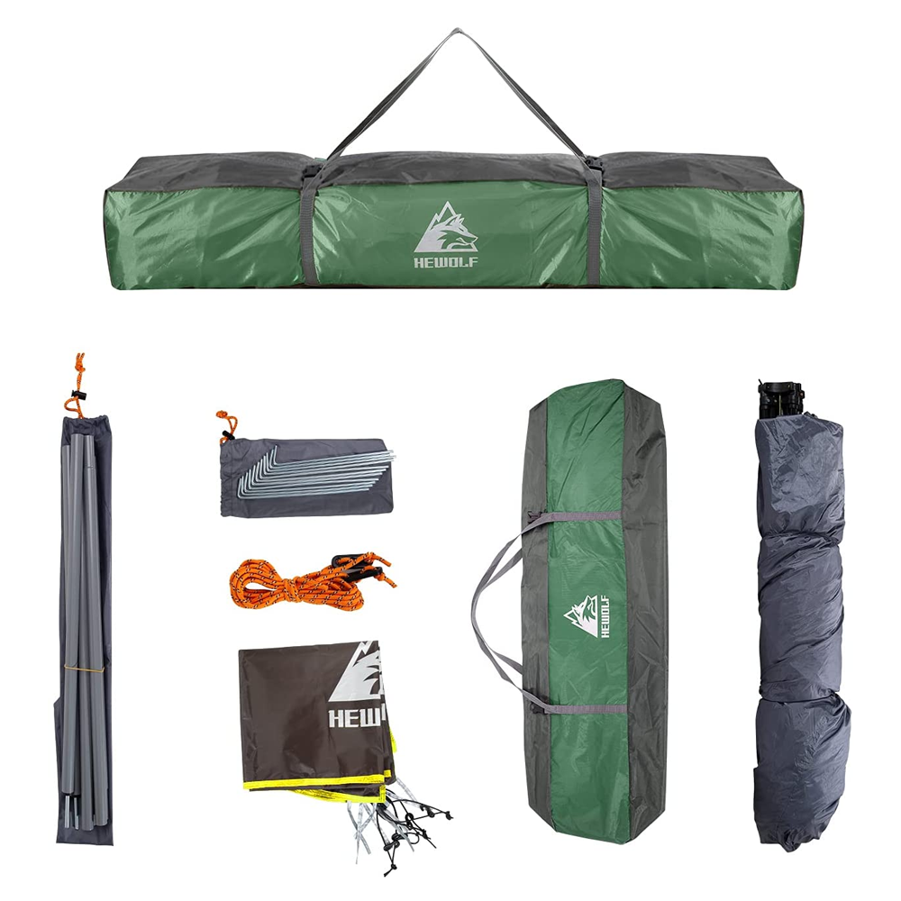 Hewolf Auto 3-4 Person Tent - Green