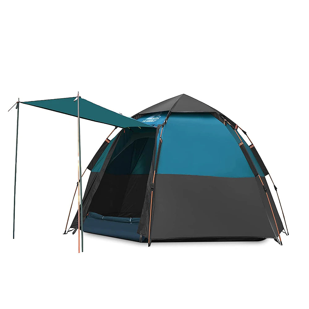 Hewolf Automatic 4 person Hexa Tent - Blue