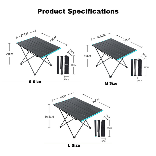 Hewolf Portable Folding Table