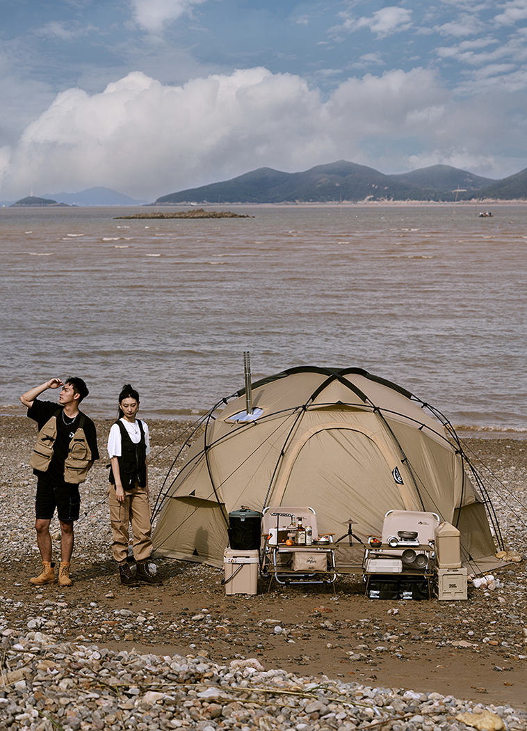 Mobi Garden Commander 185 3- 4 person - Khaki Mobi Garden Commander 185 3- 4 person - Khaki