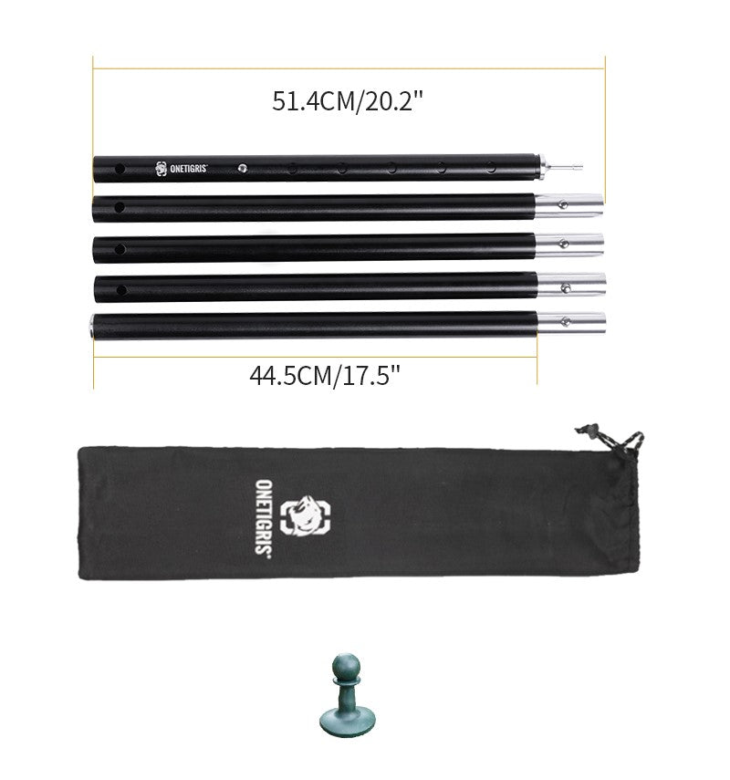 OneTigris Tent Pole Set Black