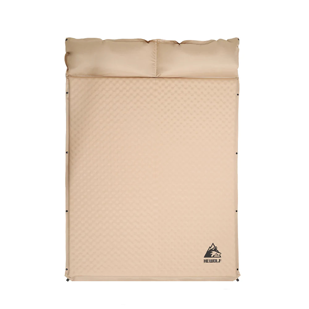 Hewolf Inflatable Mat Tan - Double