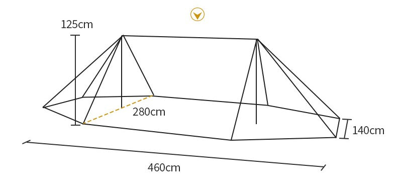 OneTigris Roc Shield Bushcraft 2-3 person tent