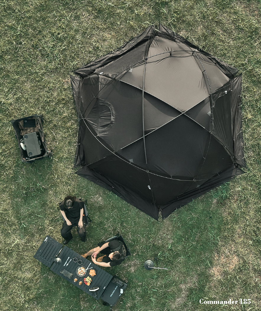 Mobi Garden Commander 185 3- 4 person - Black