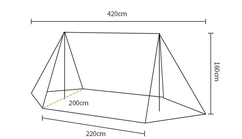 OneTigris Roc Shield Bushcraft 2-3 person tent