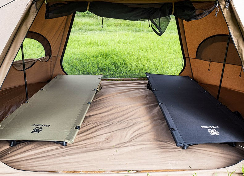 OneTigris Outdoor Foldable Camp Bed - Black