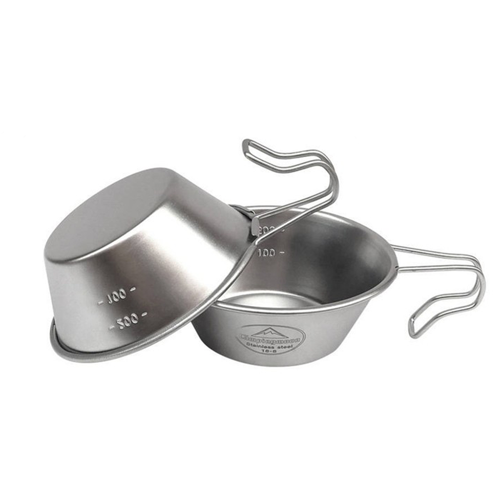 Campingmoon Stainless Steel Camping Measuring Cup