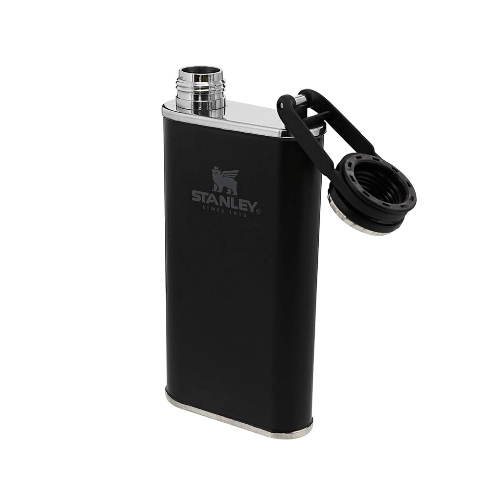 Stanley Classic Easy Fill 8oz Wide Mouth Flask - Matte Black