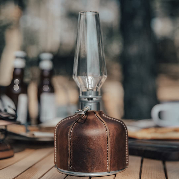 Campingmoon Gas Lantern With Wooden Lantern Case