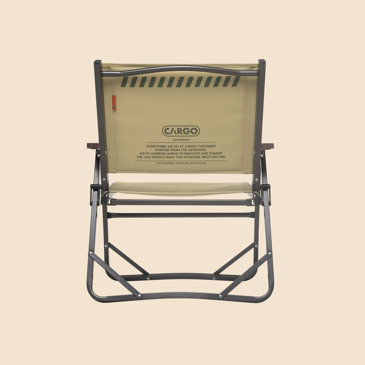 Cargo Container Cosy Folding Chair - Beige