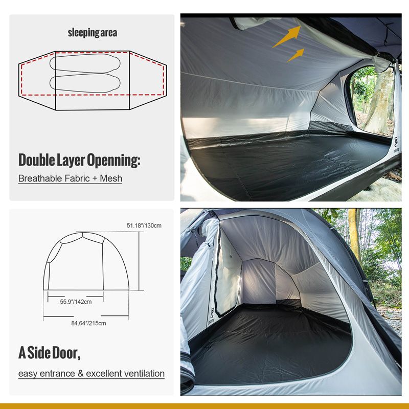 OneTigris Cometa Camping 2 person Tent - Black