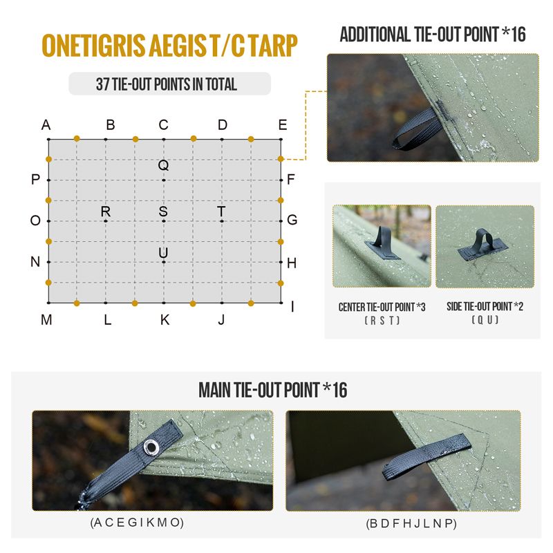 OneTigris FJORD T/C Camping Tarp