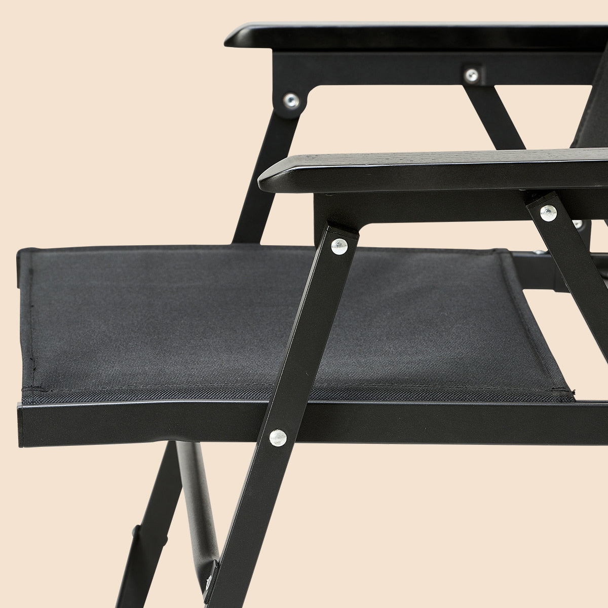 Cargo Container Cosy Folding Chair - Black