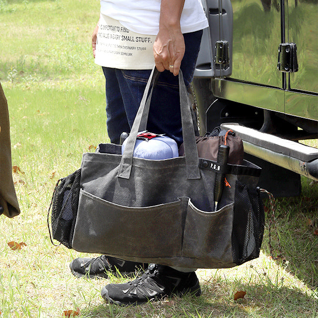 Post General Waxed Canvas Tool Bag Rect - Gray