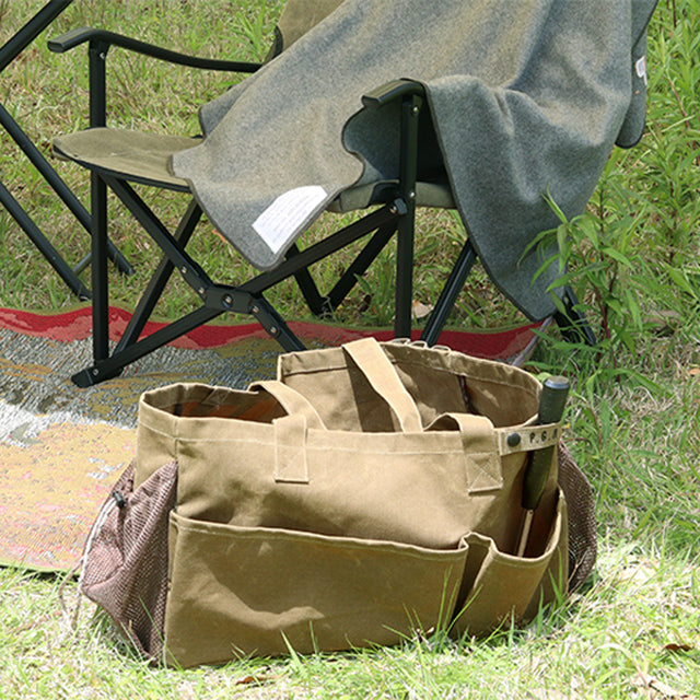 Post General Waxed Canvas Tool Bag Rect - Gray