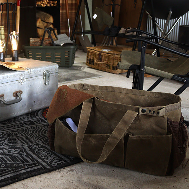 Post General Waxed Canvas Tool Bag Rect - Gray